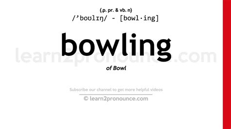 k&m bowling|k pronunciation meaning.